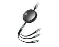 Sendem M21S 3 In 2 Retractable 100W Fast Charging Data Cable